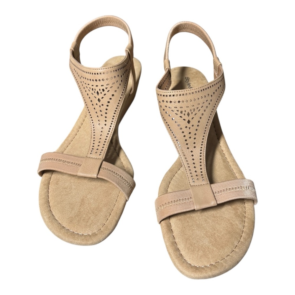 Beige Wedge Comfy Style & Co Sandals Size 12M